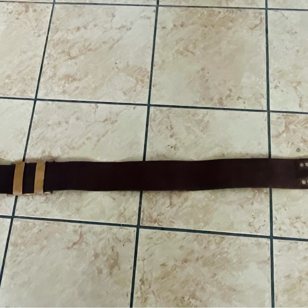 Lucky Brand Tan Leather Belt with Embellished Buckle - Picture 9 of 9